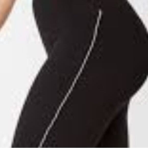 Ruby Ribbon RR LARGE Black White Trim Tuxedo Capri Leggings Celestial Collection - Picture 2 of 9